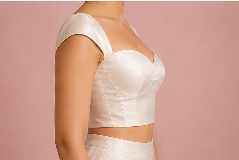 Sweetheart Neck Blouse - Image 4